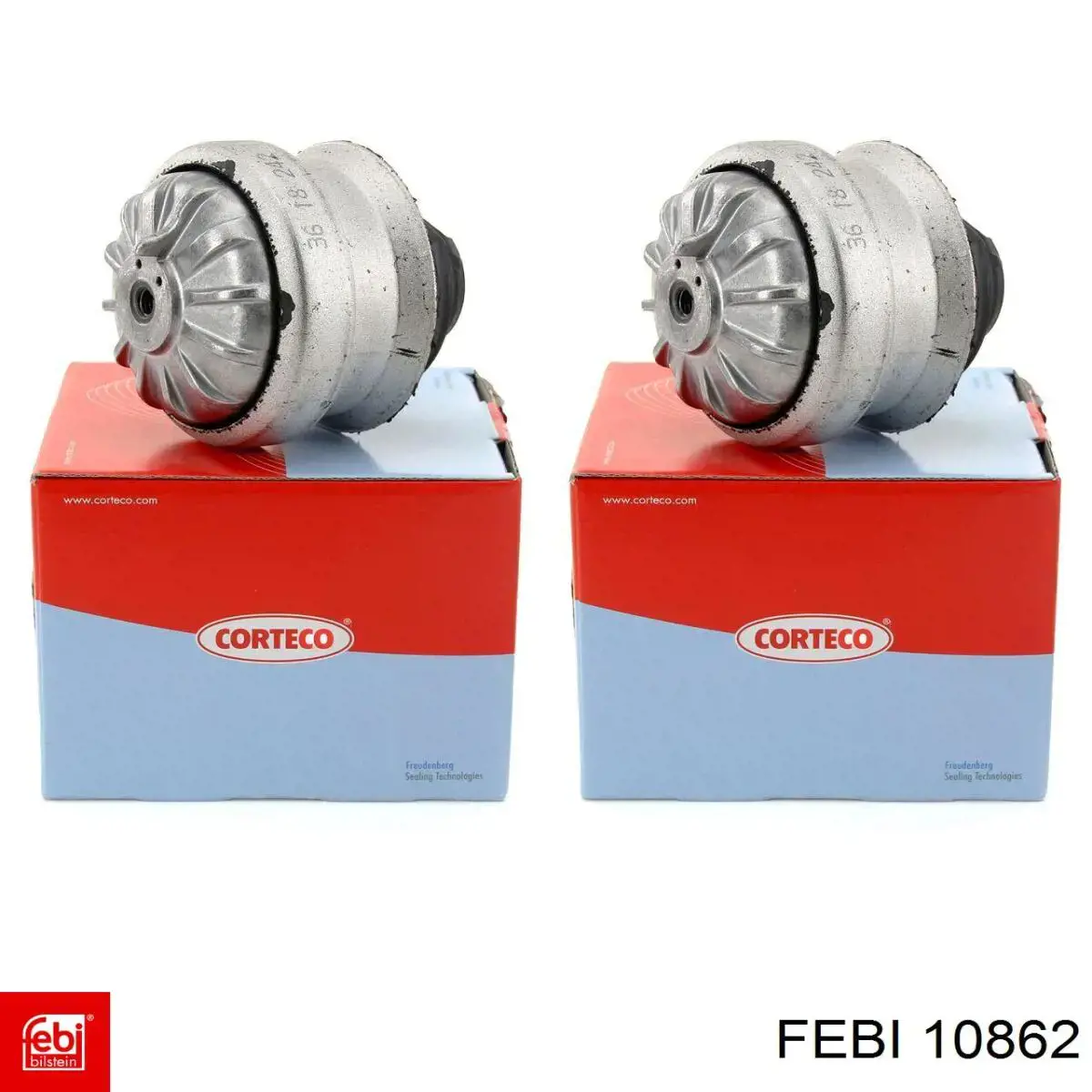 Soporte del amortiguador delantero 10862 Febi