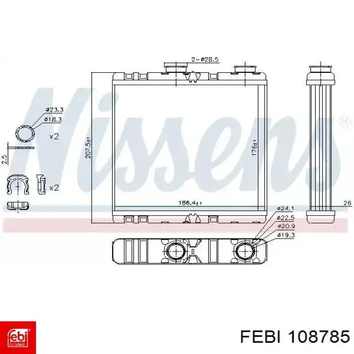 108785 Febi Ventilador de habitáculo