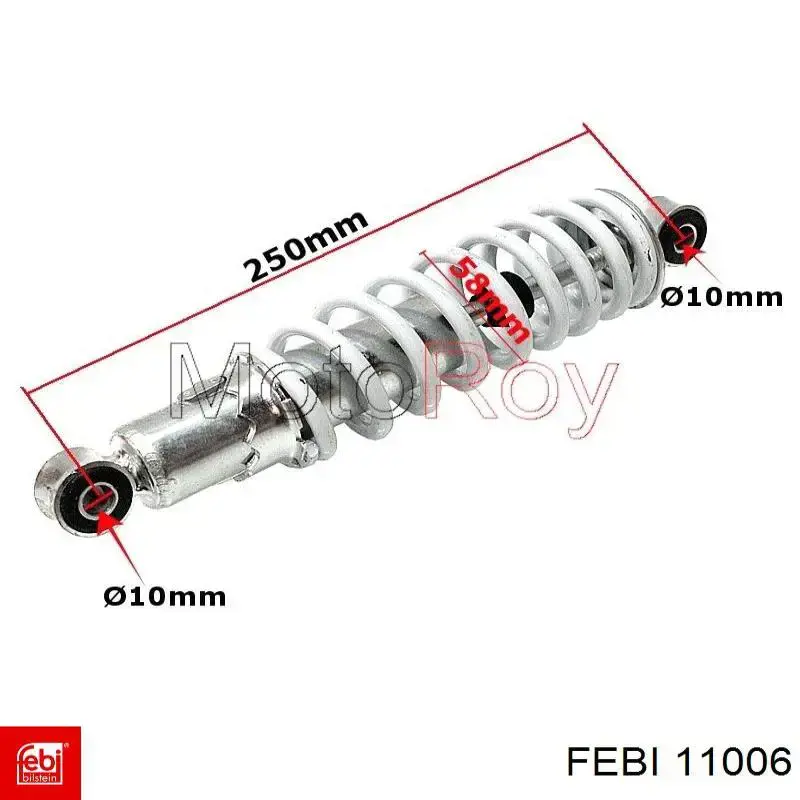 Comprar 11006 Febi Correa distribución