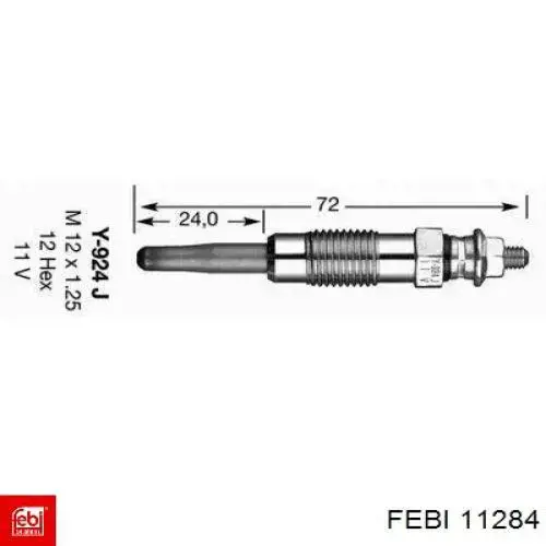 Rótula de suspensión superior Febi 11284 precio, desde 22,31 EUR