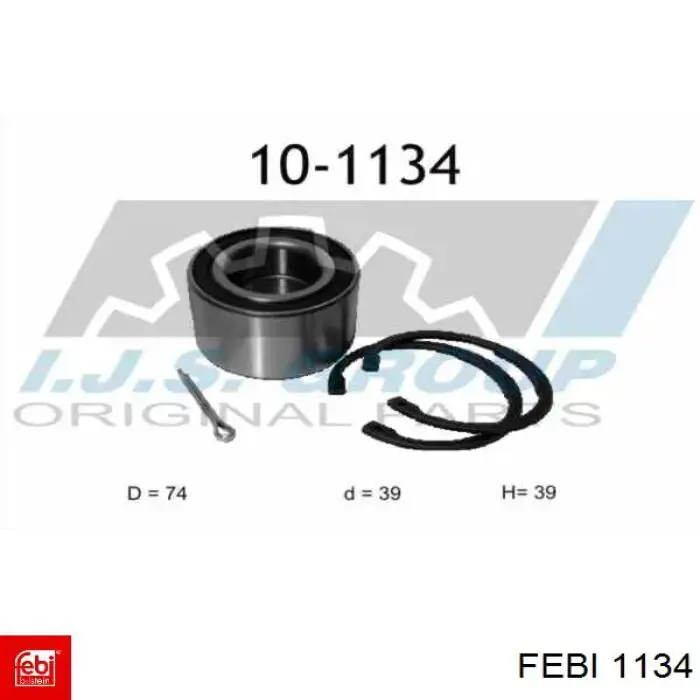 1134 Febi tuerca de rueda