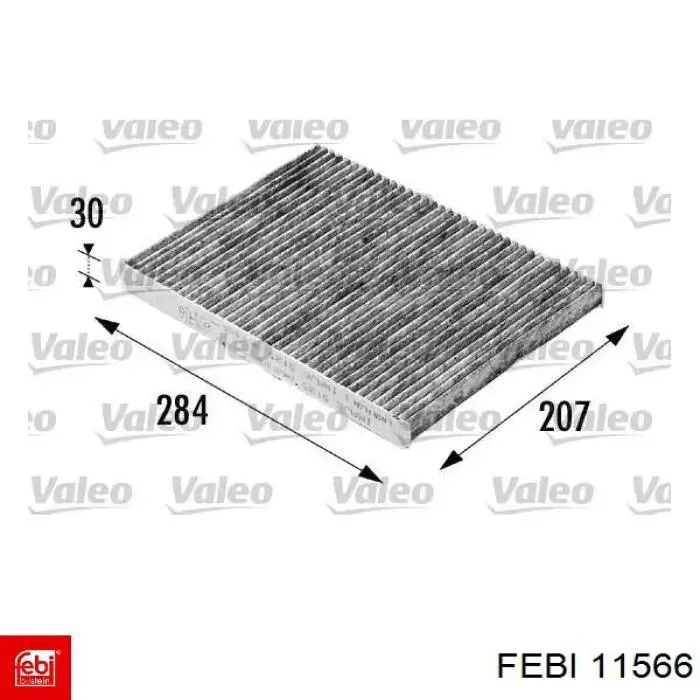 Filtro de habitáculo 11566 Febi