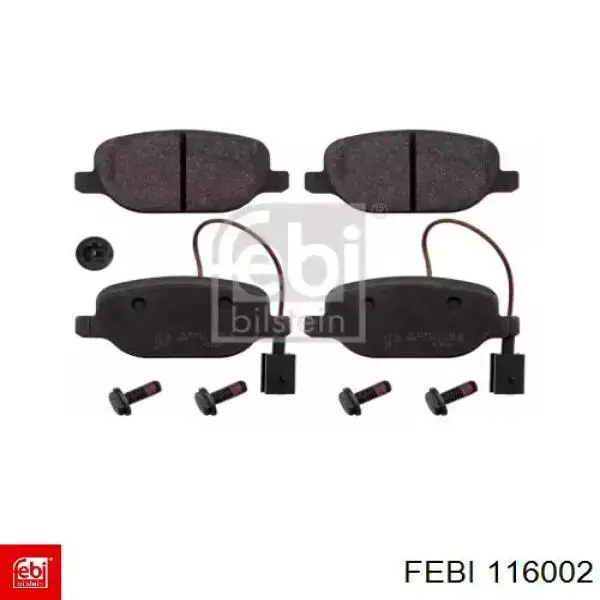 Comprar 116002 Febi Pastillas de freno traseras