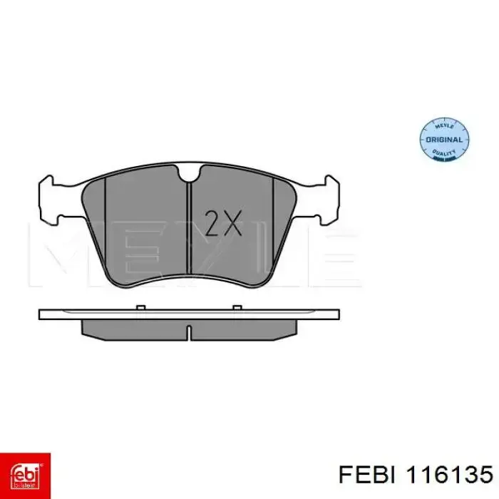 Comprar 116135 Febi Pastillas delanteras de freno