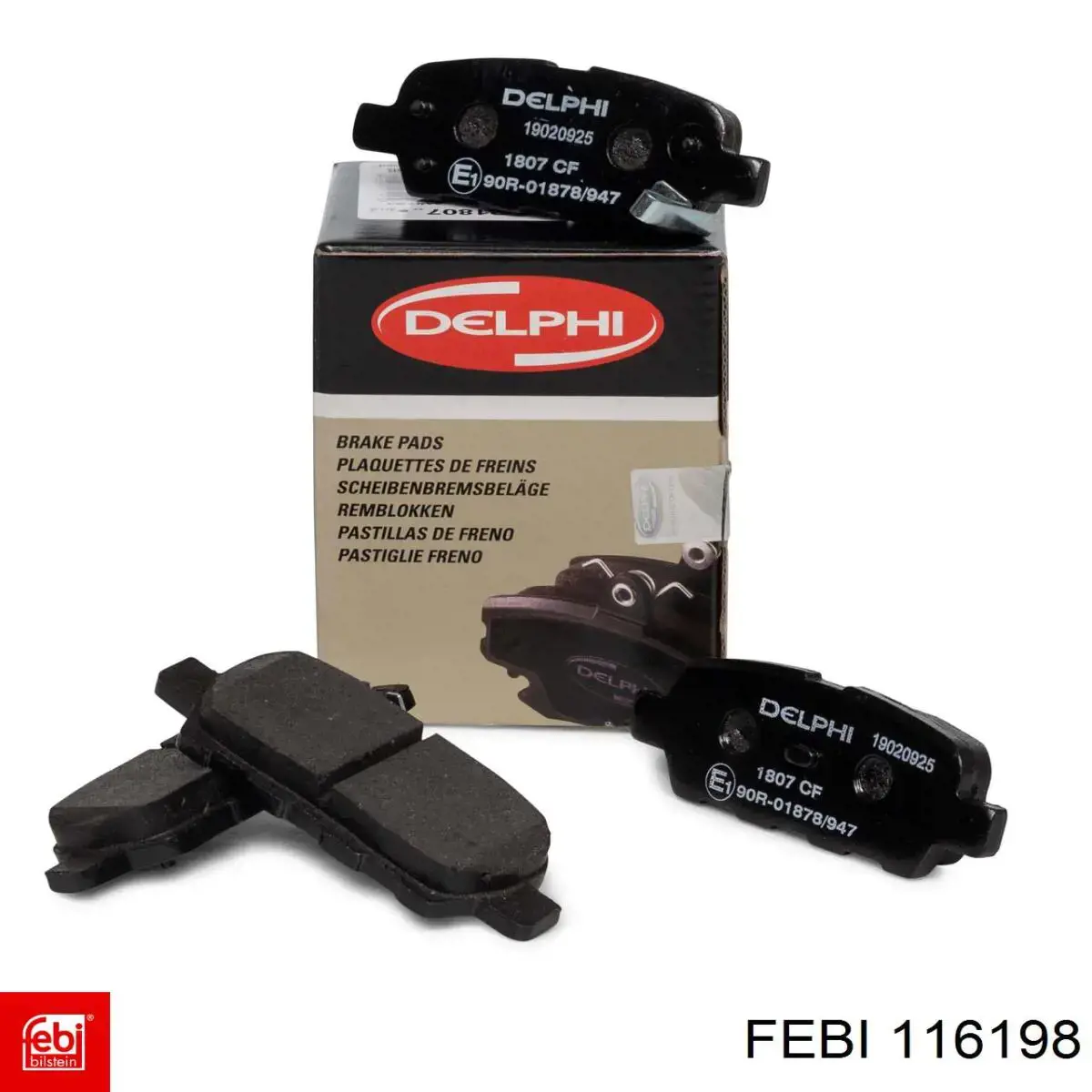 Pastillas traseras Febi 116198