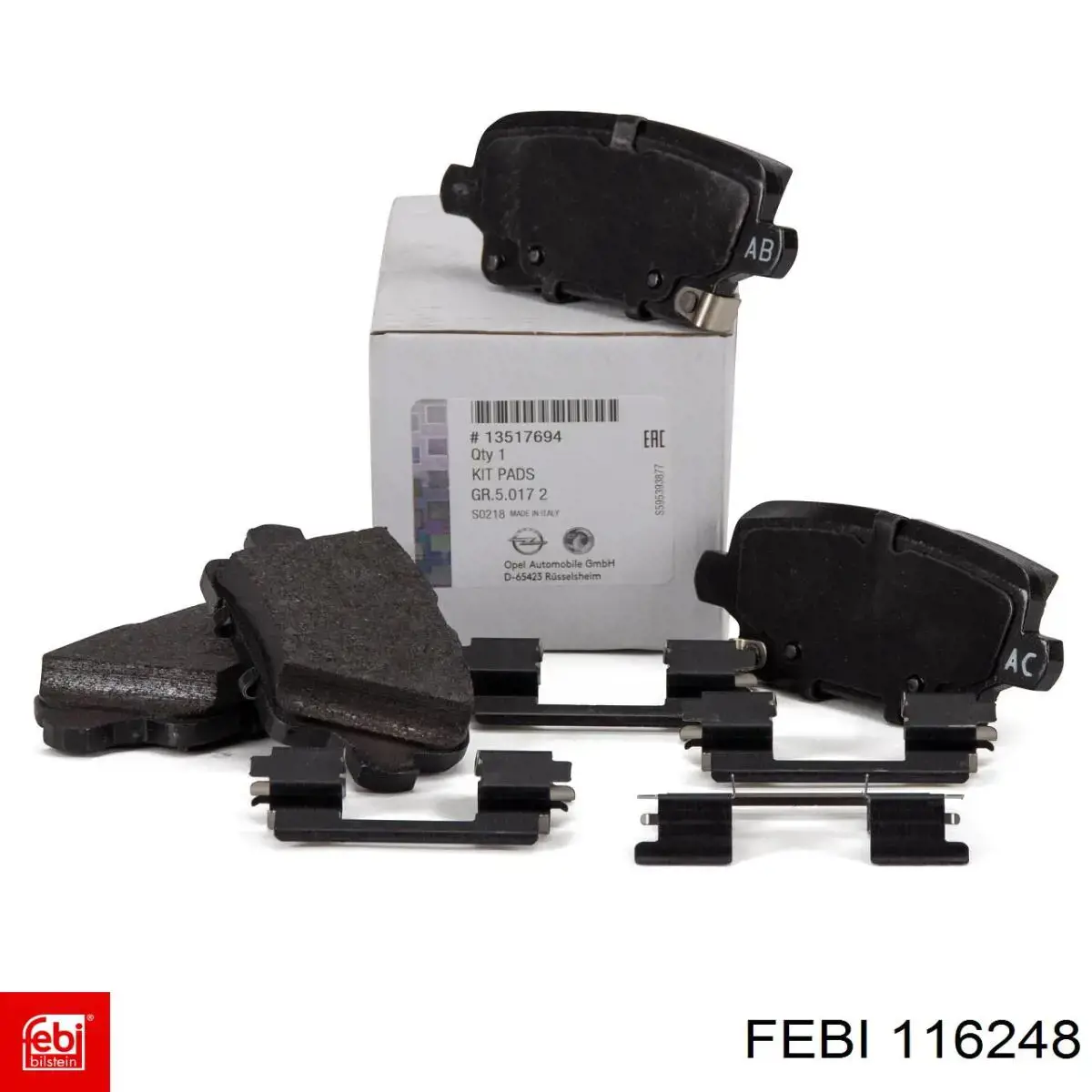 Pastillas freno delanteras Febi 116248 precio, desde 35,29 EUR