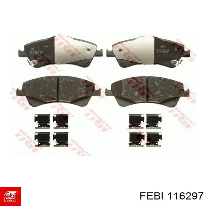 Pastillas freno delanteras Febi 116297 precio, desde 33,02 EUR