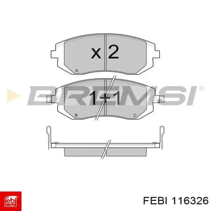Pastillas de freno delanteras Subaru Impreza 3 GH