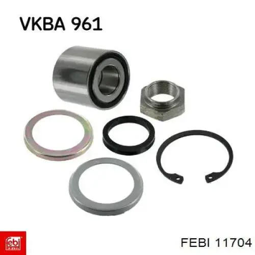 Cojinete de rueda trasero Citroen C3 1 FC