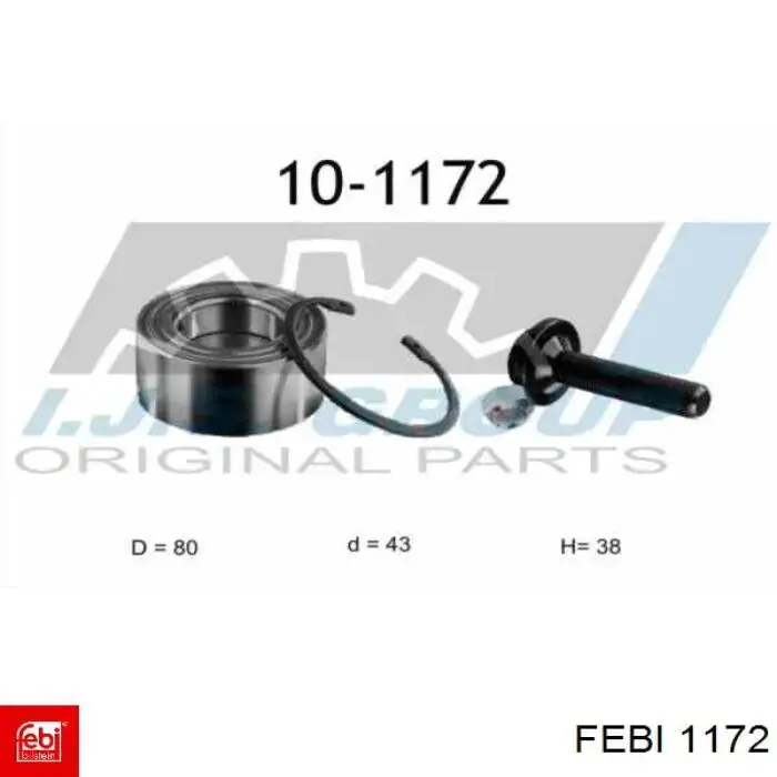 Comprar 1172 Febi Silentblock trasero