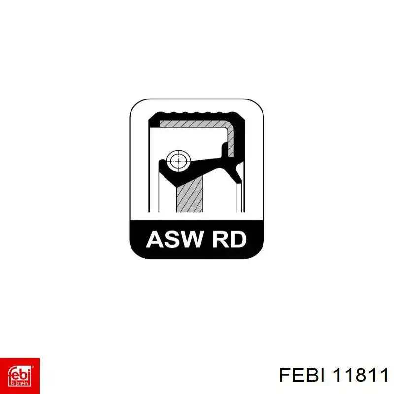 Comprar 11811 Febi Retén de cigüeñal frontal