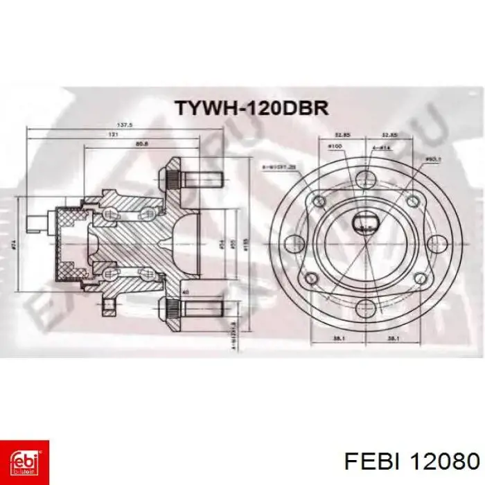Soporte de barra estabilizadora delantera Fiat Scudo 220P