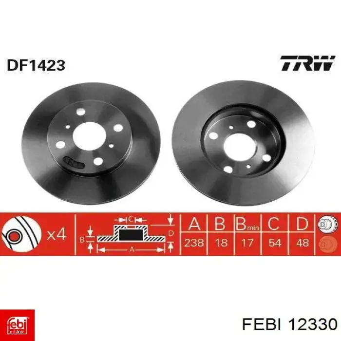 Comprar 12330 Febi Cilindro maestro de embrague