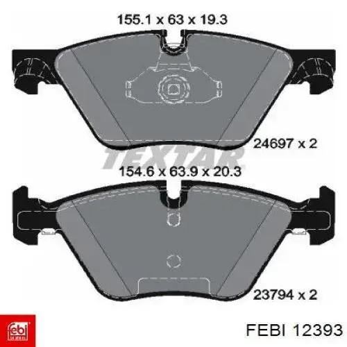 12393 Febi ventilador (rodete +motor refrigeración del motor con electromotor completo)