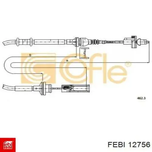 Comprar 12756 Febi Cable de embrague