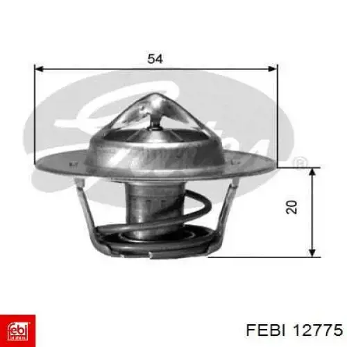 12775 Febi termostato, refrigerante