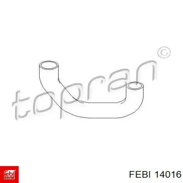 Manguera superior del radiador Febi 14016 precio, desde 12,03 EUR