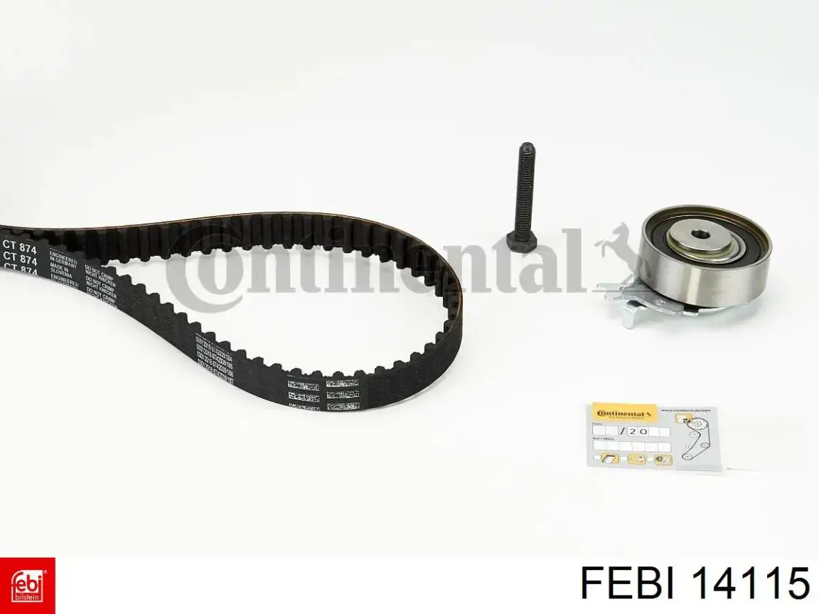 Kit correa de distribución Opel Corsa 73, 78, 79