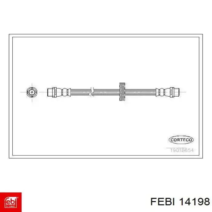 14198 Febi cable de freno de mano trasero derecho/izquierdo