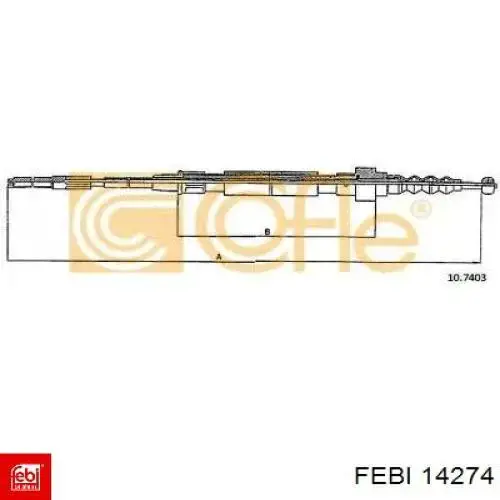 Comprar 908535 SPJ Cable de freno de mano trasero derecho/izquierdo