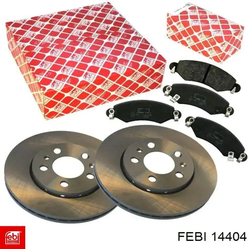 Disco de freno delantero Febi 14404