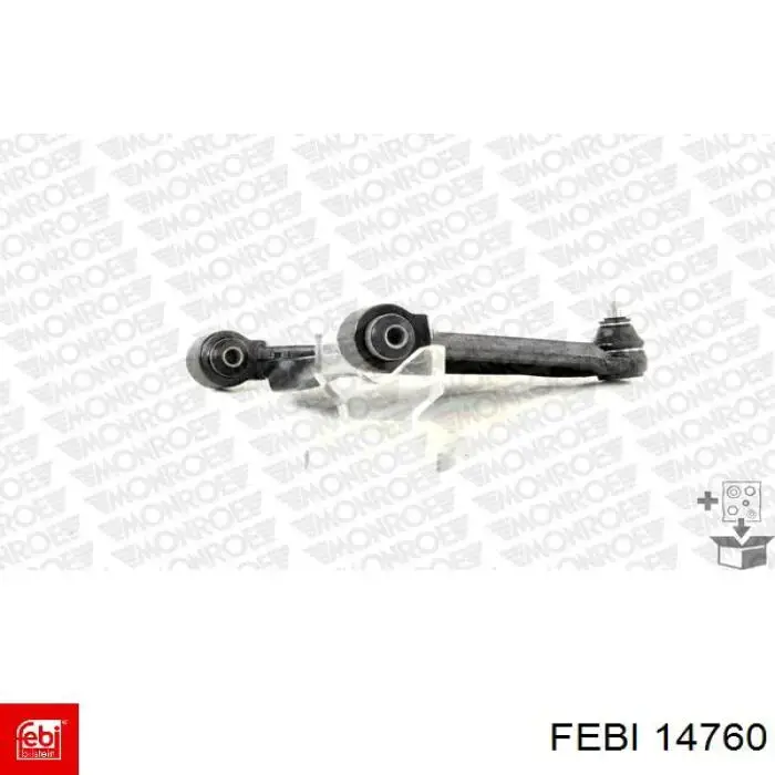 Brazo inferior derecho de la suspensión delantera Febi 14760 precio, desde 61,00 EUR