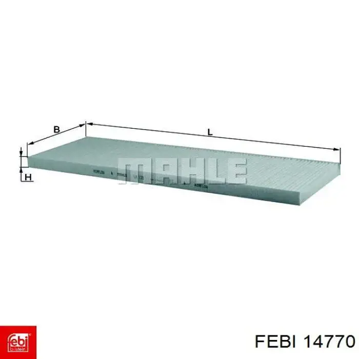 Filtro de cabina Febi 14770 precio, desde 9,73 EUR
