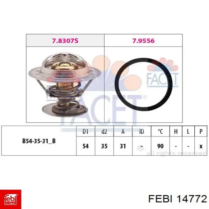 Comprar 14772 Febi Termostato