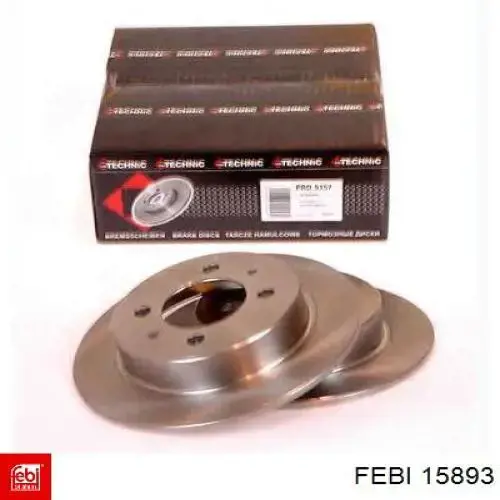 Disco de freno trasero 15893 Febi