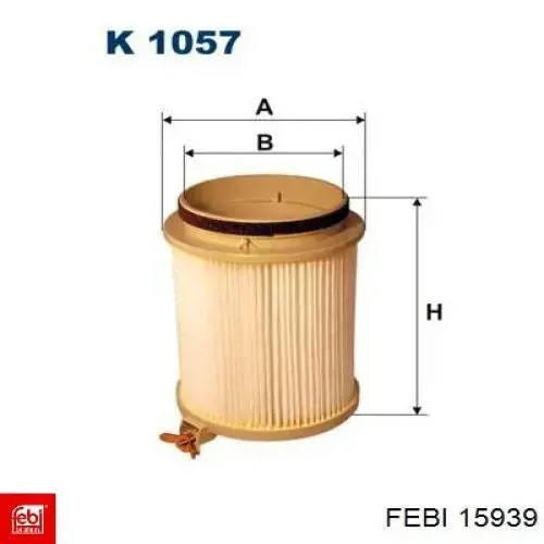 Filtro de cabina Febi 15939 precio, desde 5,82 EUR