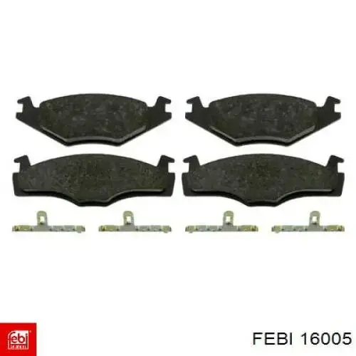 Comprar 16005 Febi Pastillas delanteras de freno