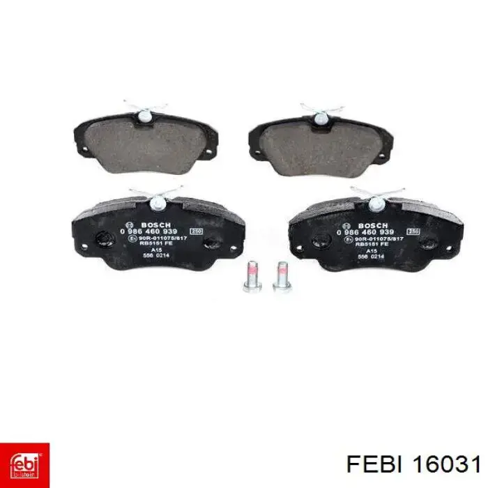 16031 Febi Pastillas delanteras