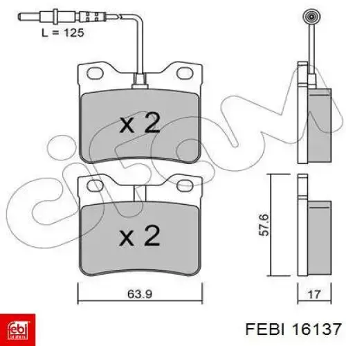Pastillas de freno traseras Peugeot 406 8B