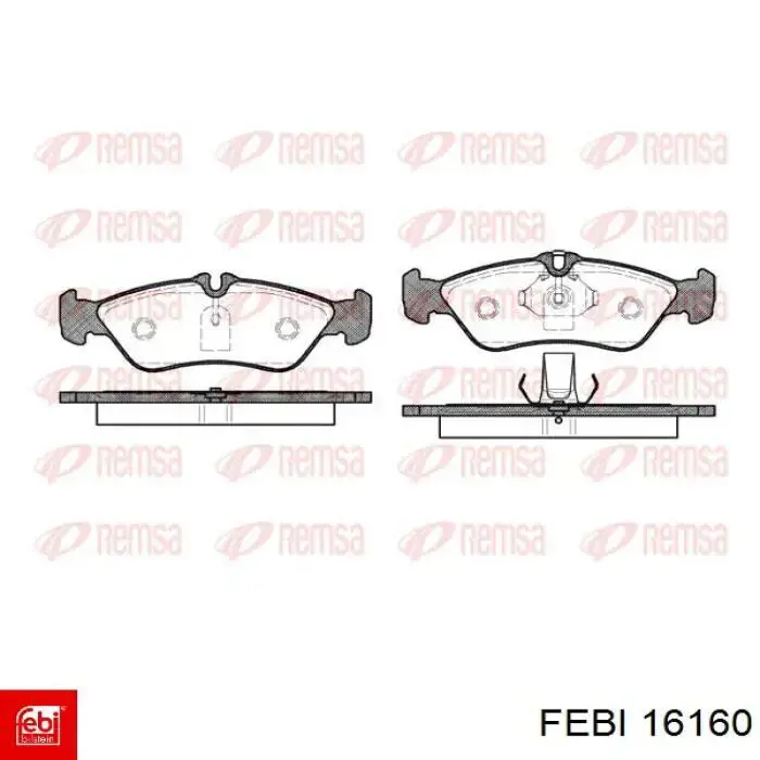 Pastillas traseras de freno Febi 16160 precio, desde 25,42 EUR