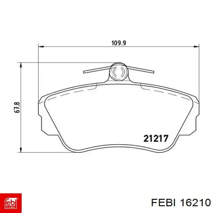 Pastillas freno delanteras Febi 16210 precio, desde 26,59 EUR