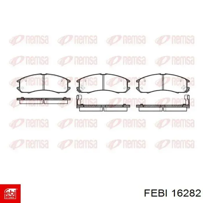 16282 Febi pastillas de freno delanteras