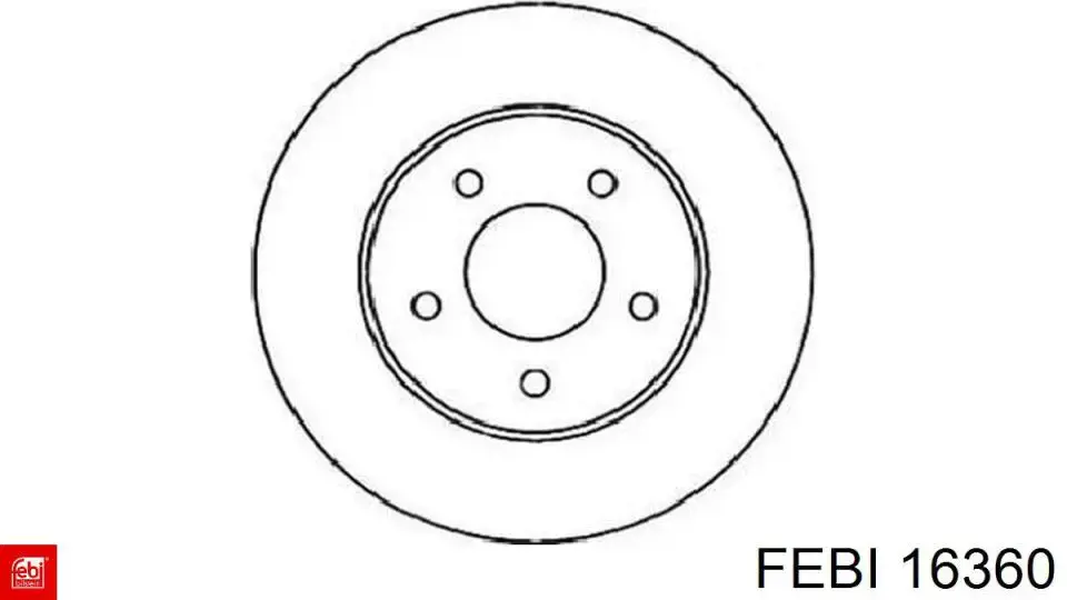 16360 Febi Pastillas freno traseras