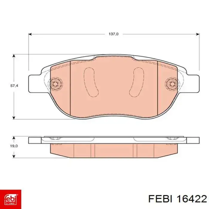 Pastillas de freno delanteras Citroen C3 1 FC