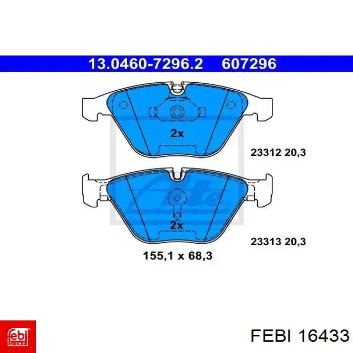 Pastillas de freno delanteras BMW 3 E90