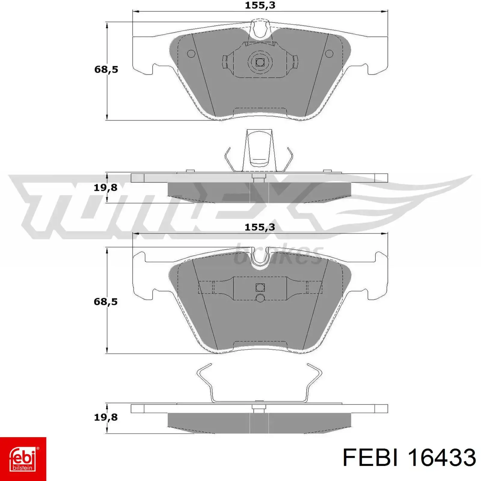 Pastillas de freno delanteras BMW 3 E90