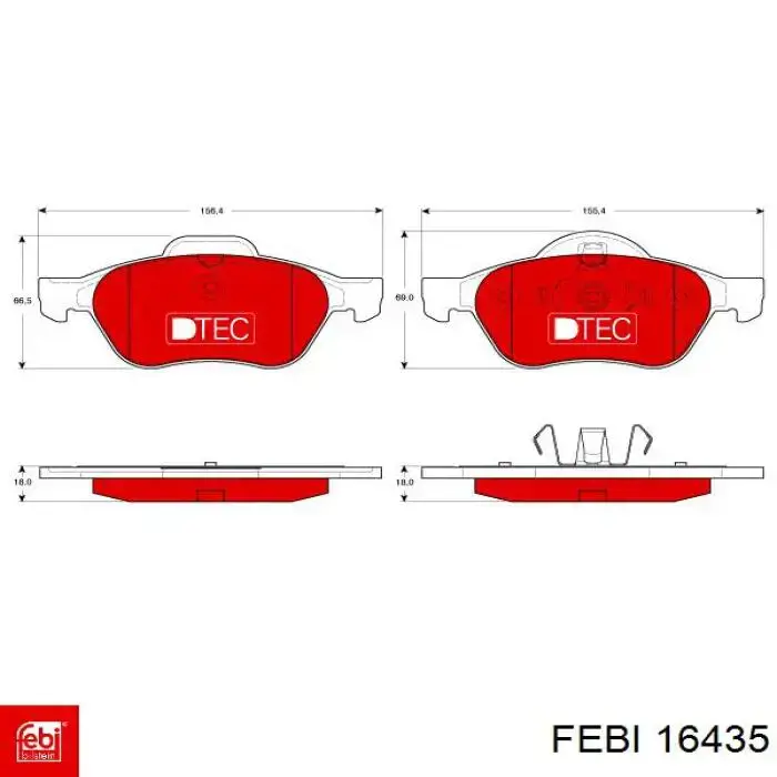 Pastillas de freno delanteras Renault Laguna 2 BG0, BG1