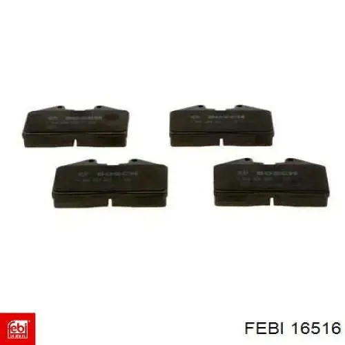 16516 Febi Pastillas freno traseras
