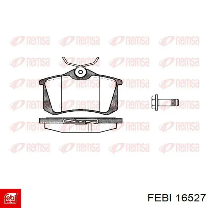 Pastillas traseras de freno Febi 16527 precio, desde 22,69 EUR