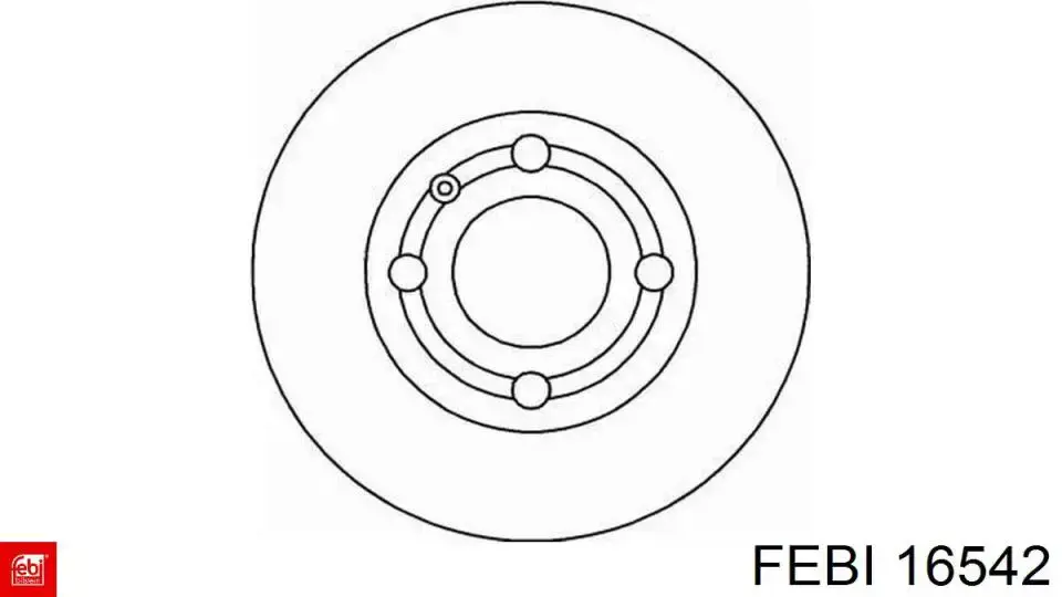16542 Febi pastillas de freno delanteras