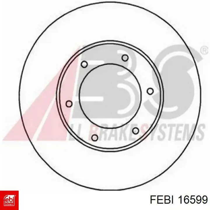 16599 Febi pastillas de freno delanteras