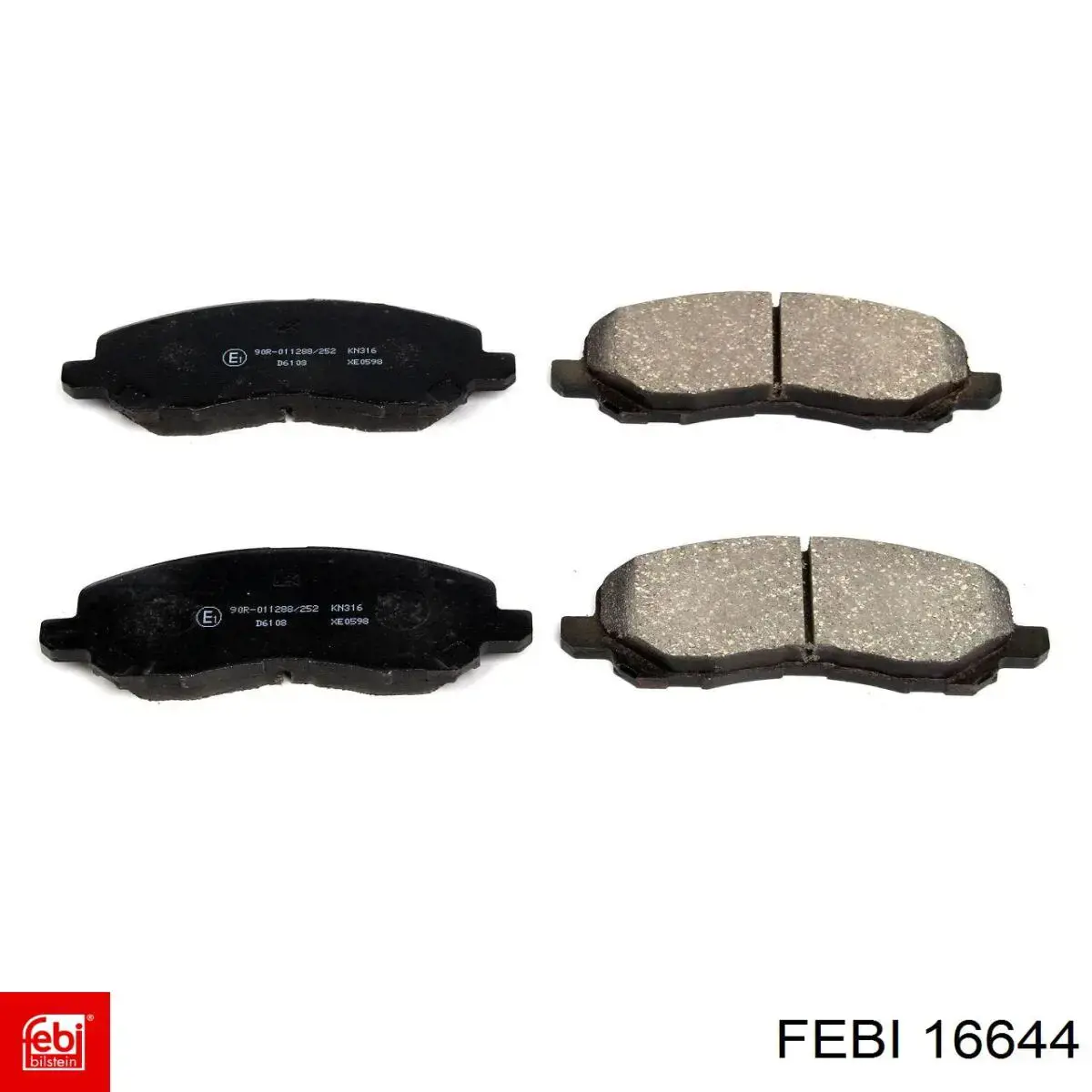 Comprar 16644 Febi Pastillas delanteras de freno