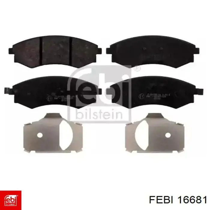 Comprar 16681 Febi Pastillas delanteras de freno