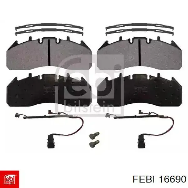 Comprar 16690 Febi Pastillas delanteras de freno