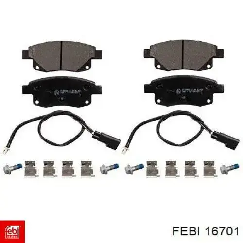 Pastillas traseras de freno Febi 16701 precio, desde 28,23 EUR