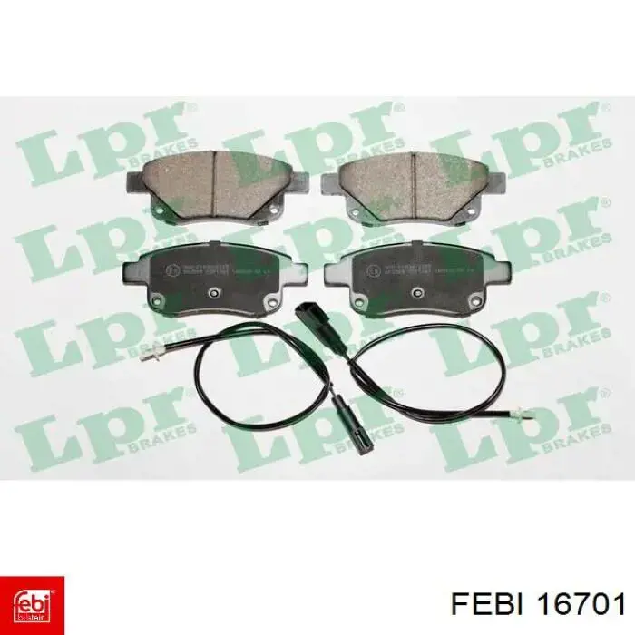 Comprar 16701 Febi Pastillas de freno traseras